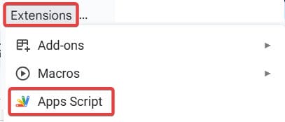 Go to Apps Script