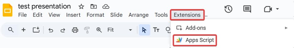 Google Slides apps script