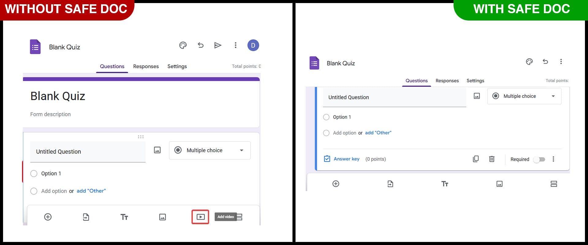 YouTube Video Search feature is restricted in Google Forms