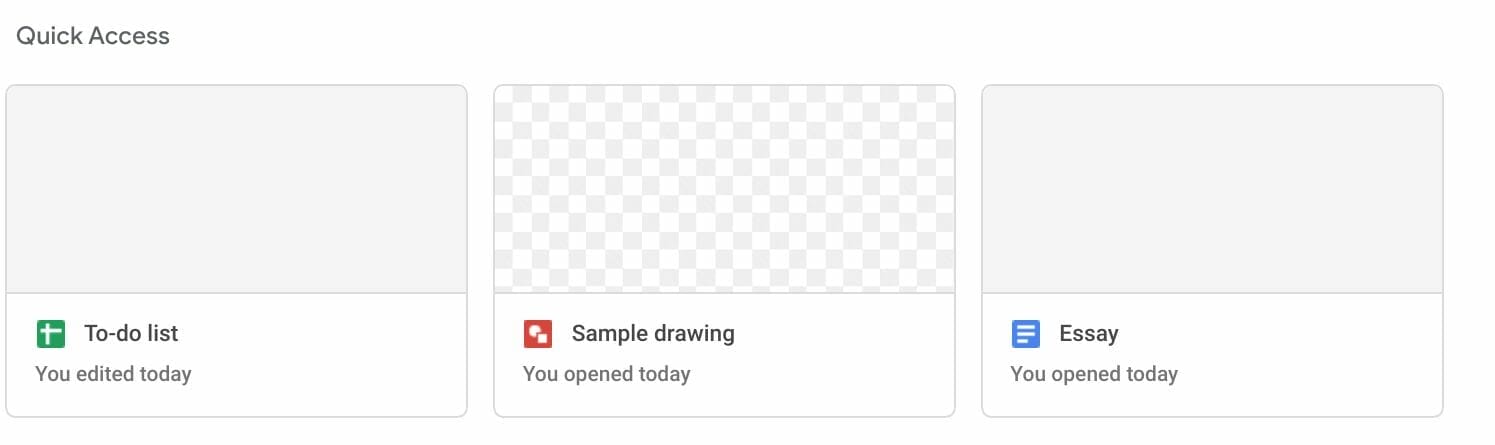 Remove thumbnails in Google Drive