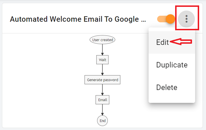 Send welcome emails to new users in specific organizational units