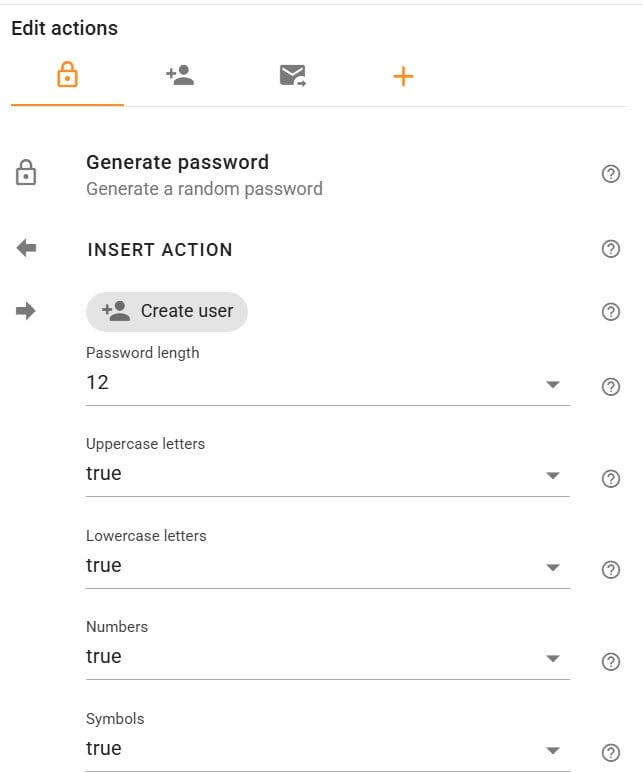 In the edit generate password screen, make necessary changes.