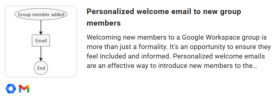Personalized welcome email to new group member template on xFanatical Foresight templates page.