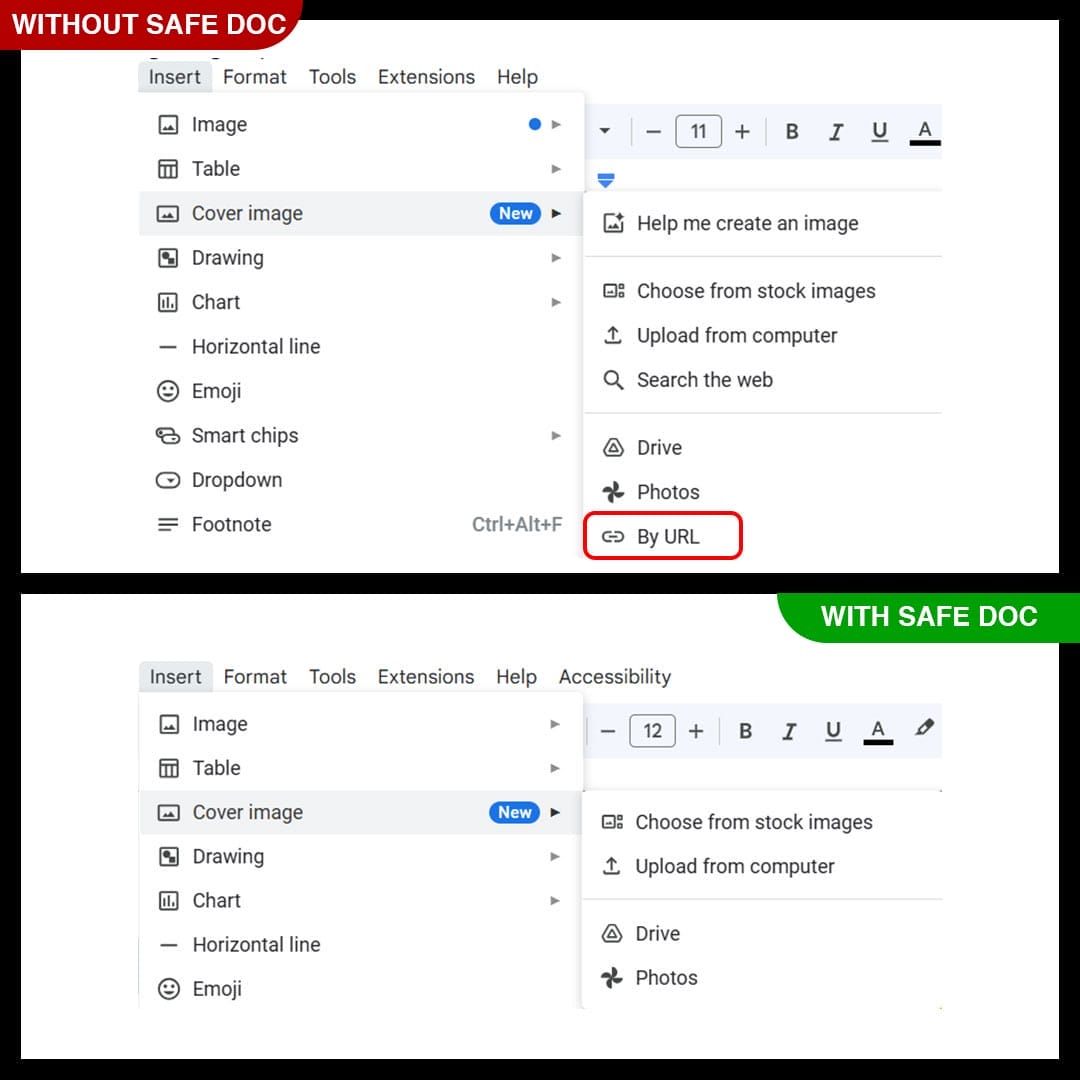 Cover image in Docs 2