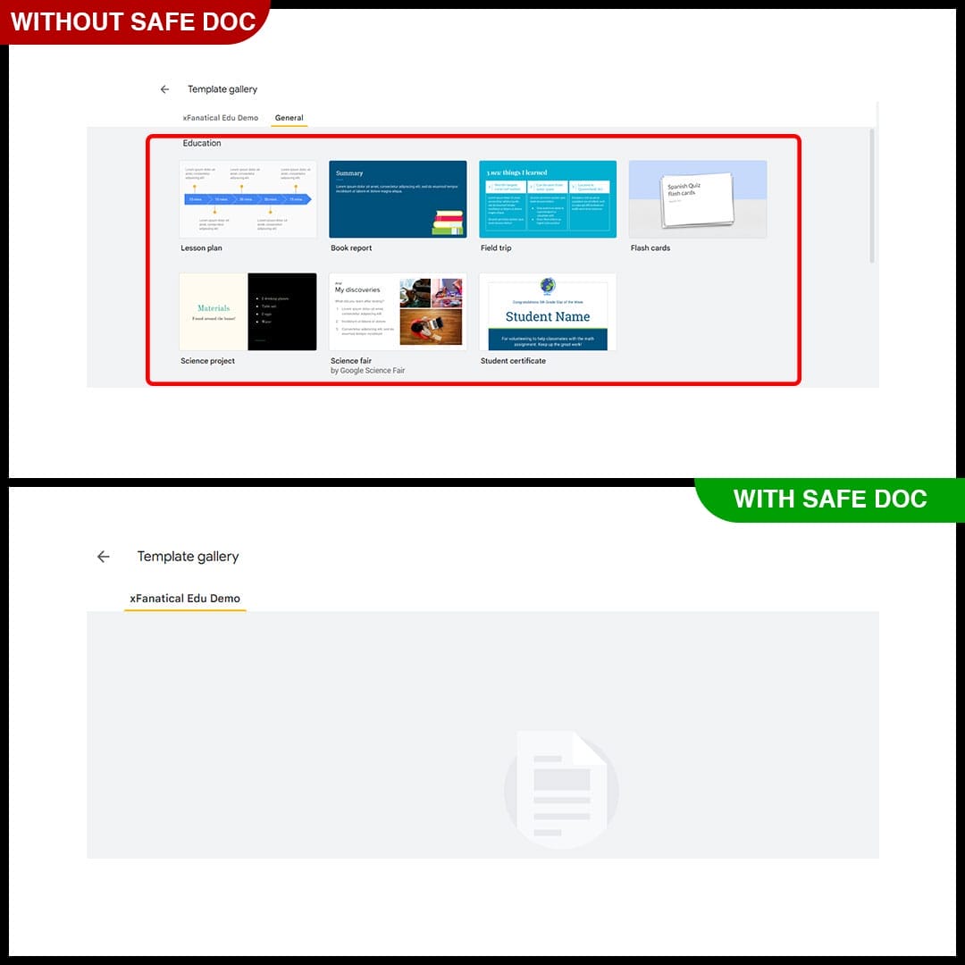 Default Templates in Google Slides 2