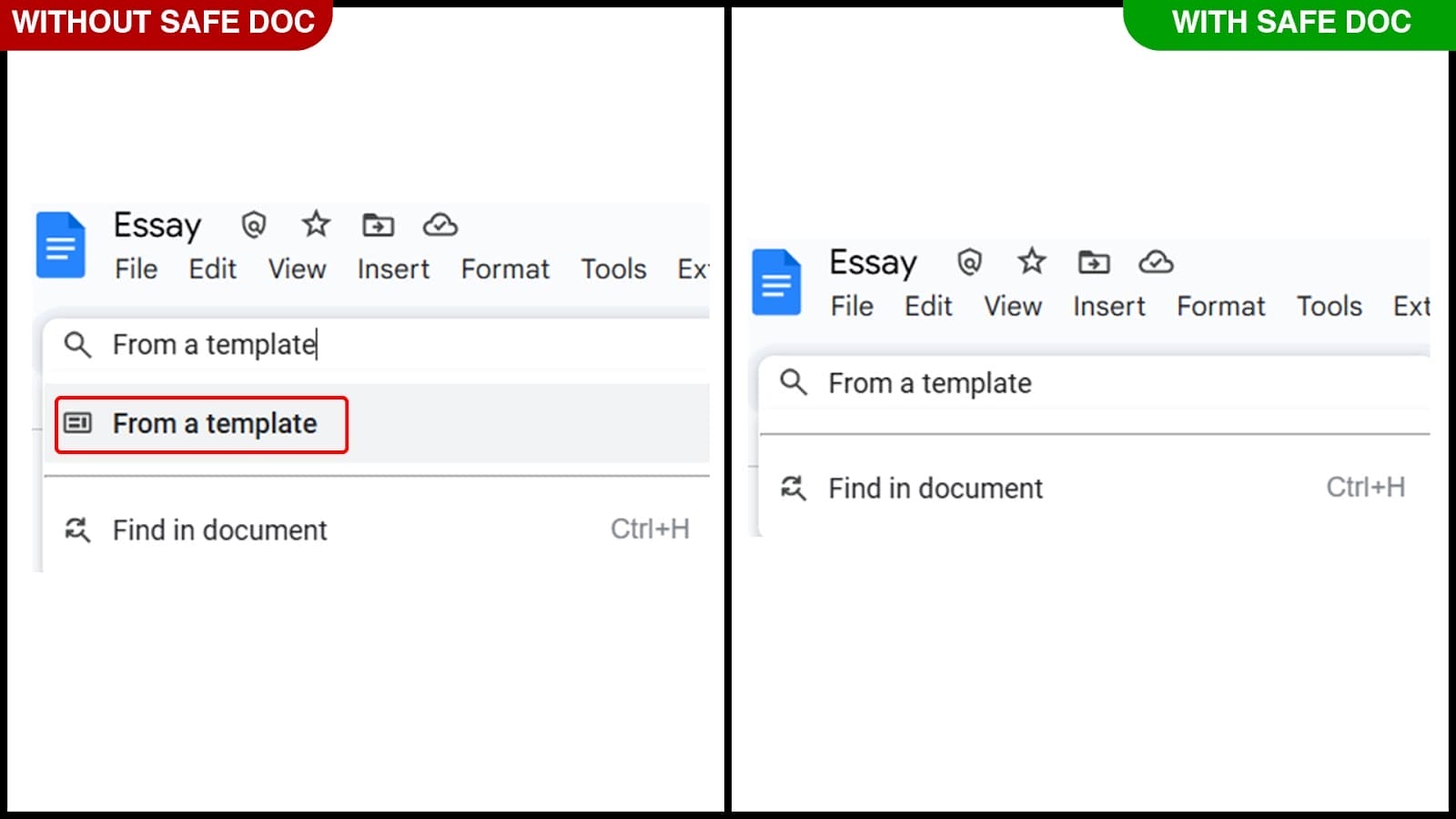 From a template feature in Google Docs 2