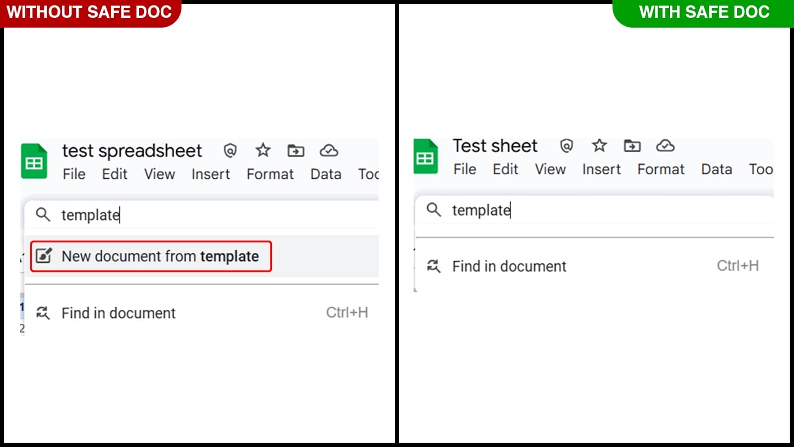 From a template feature in Google Sheets 2