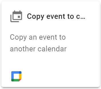 Copy event to calendar