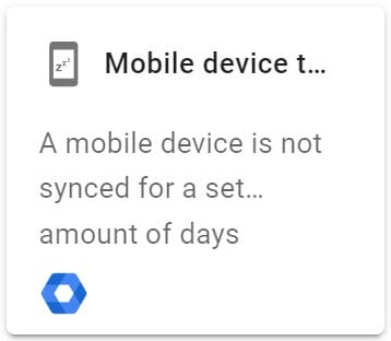 Select the Mobile device turned inactive trigger from the select a trigger screen