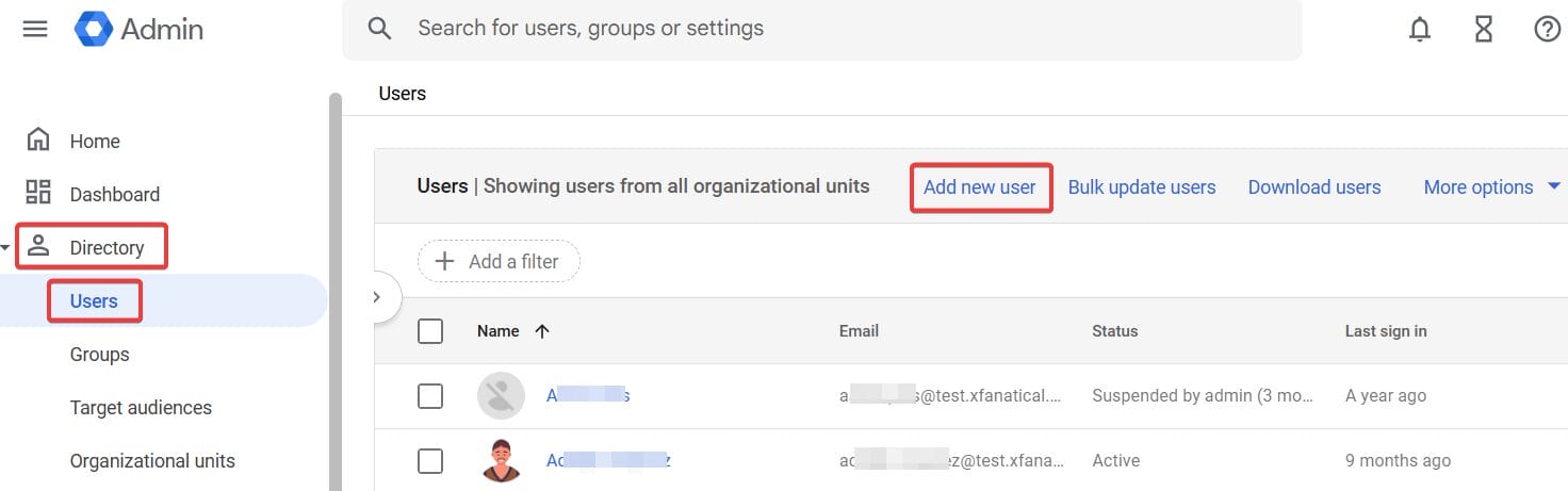 add new user to archive
