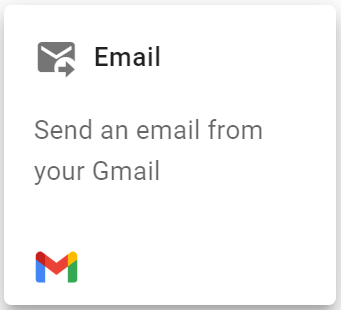 Select an Email action