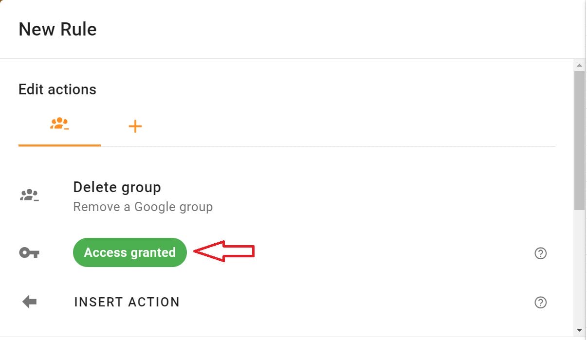 Make sure xFanatical Foresight obtains access permission from your Google Workspace Account. You'll notice the Access granted status once this is completed.
