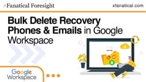 Bulk Delete Recovery Phones & Emails in Google Workspace
