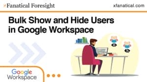 bulk show and hide users in Google Workspace