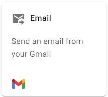 Click Add next action. Select the Email action