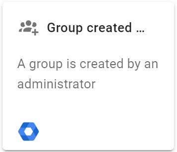 Select the Group created by admin from the select a trigger screen