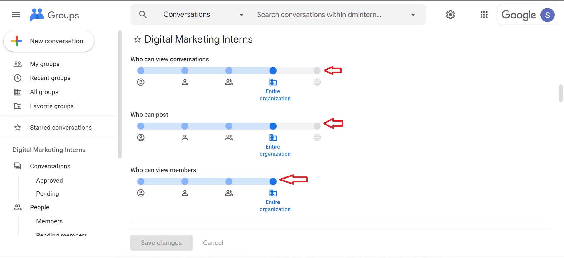 Verify the results from the Google Admin Console to confirm the settings are accurate.
