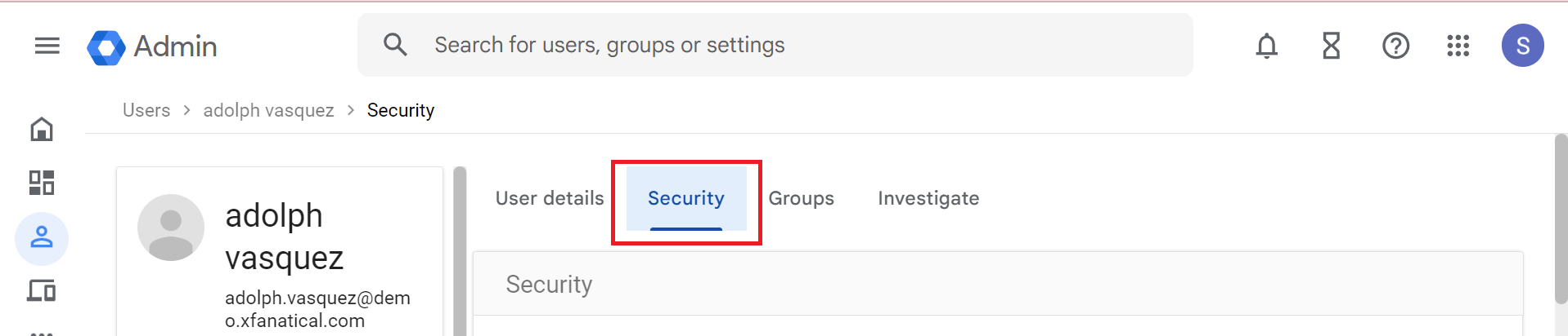 verify it within the Google Admin Console.