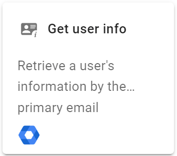 Click Add next action and select Get user info