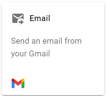 Select Email action