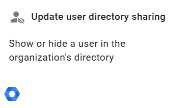 The update user directory sharing action in xFanatical Foresight