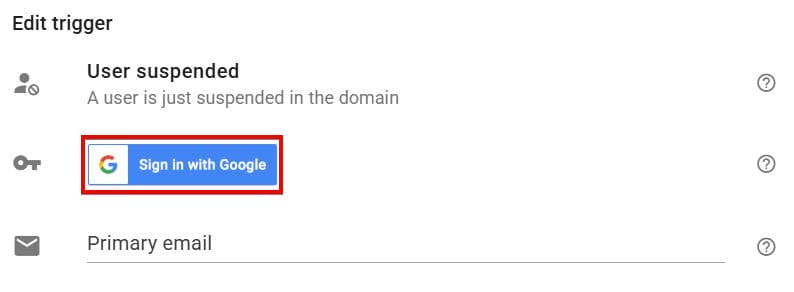 The user suspended edit trigger screen in xFanatical Foresight