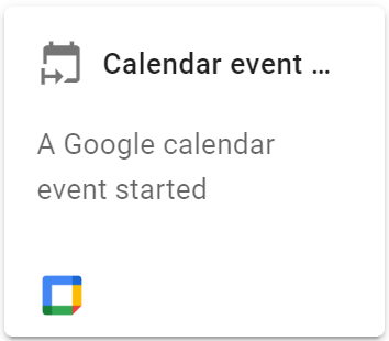 calendar event started