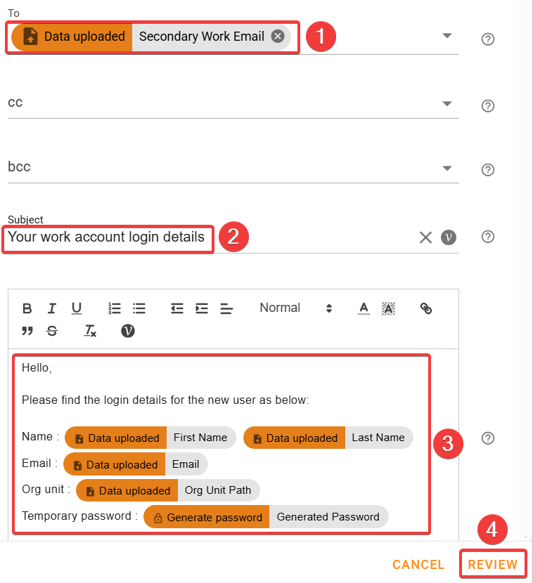 xFanatical customize email action