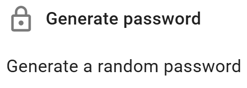 xFanatical generate password action