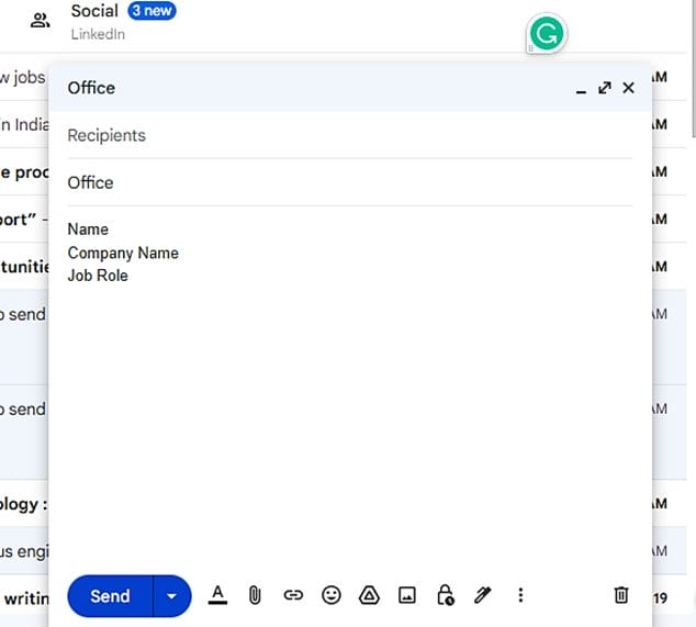 create email templates in Gmail