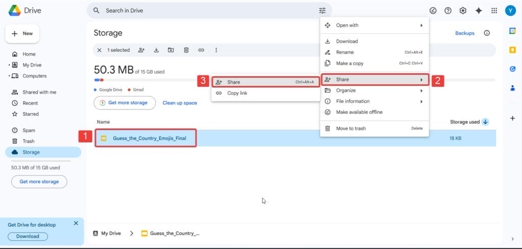 Share Files with the New Account