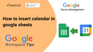 How to insert calendar in google sheets