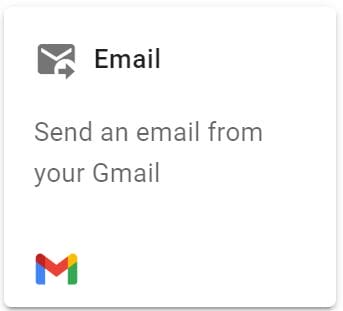Click Add next action and select the Email action