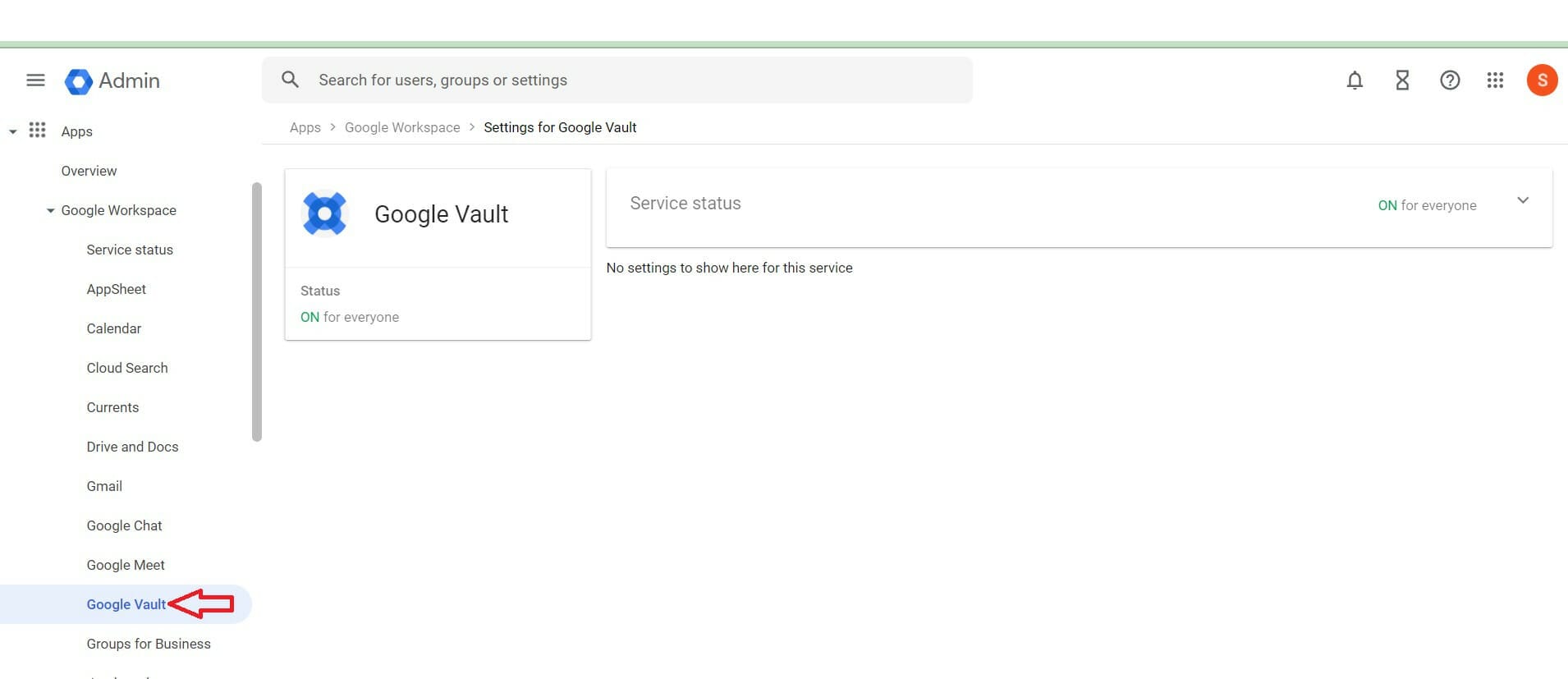 Google Vault