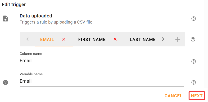 click next to create bulk update department information by user's organizational units rule.