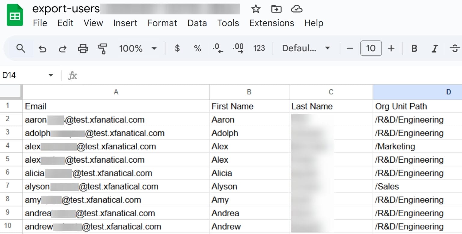 Edit the CSV file downloaded from logs details page.
