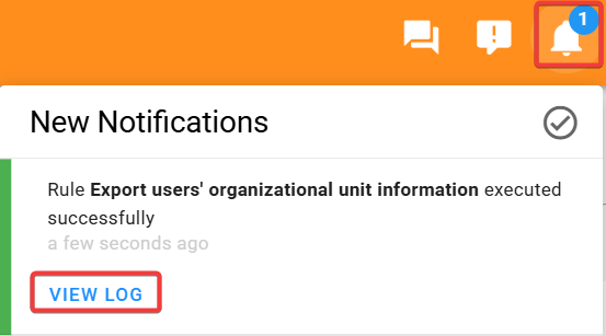 A notification will be triggered and sent upon the execution of the rule, informing users of the action taken.