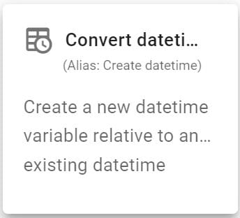 Convert Date Time Trigger