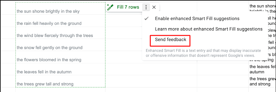 click the three dot menu from a suggestion