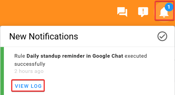 A notification will be triggered and sent upon the execution of the rule, informing users of the action taken.A notification will be triggered and sent upon the execution of the rule, informing users of the action taken.