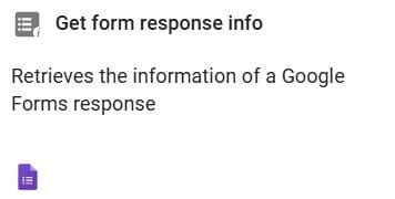 Get Form Response Info action