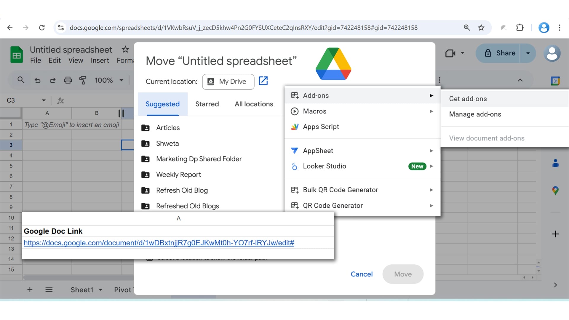 Integration and Compatibility Google Sheet