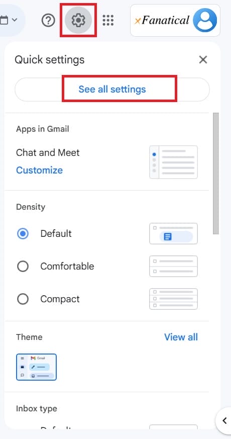 Set up Gmail Delegation