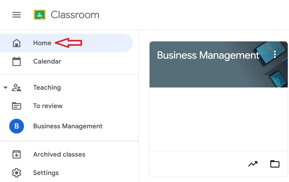 Understanding the Google Classroom interface