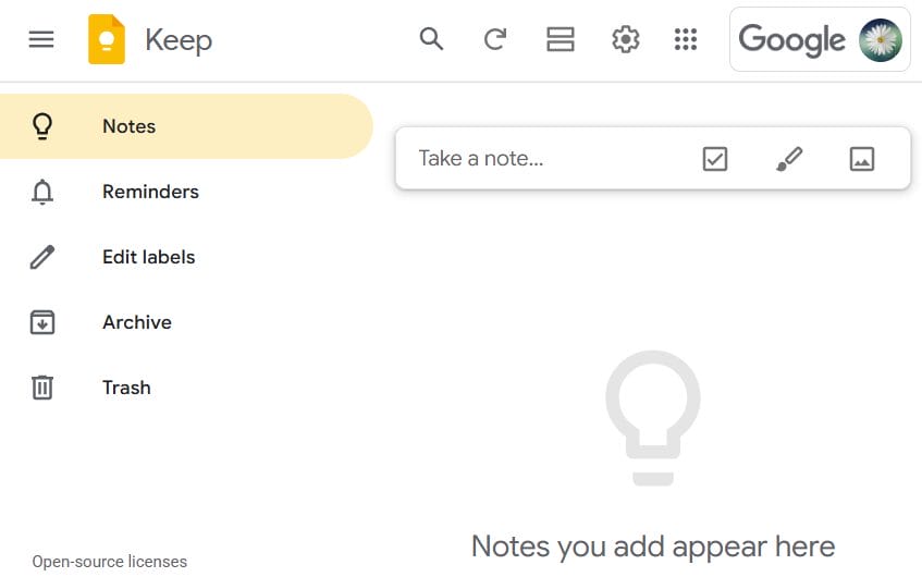 Go to keep.google.com on your browser and sign in to your Google account