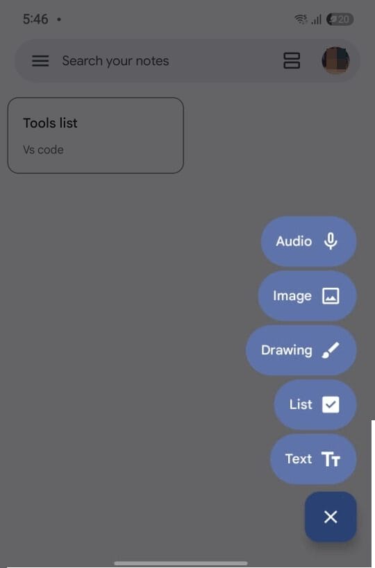 the microphone icon to record a voice note 