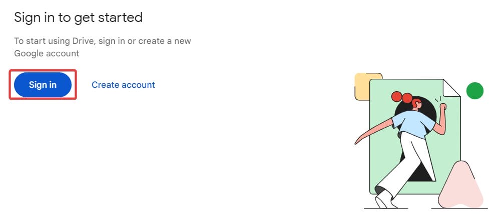 Sign in with your Google Account