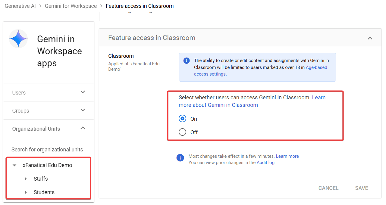 Manage Classroom-Specific Access