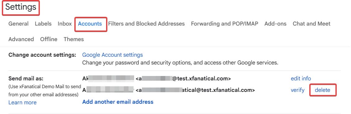 stop Gmail from showing certain From addresses