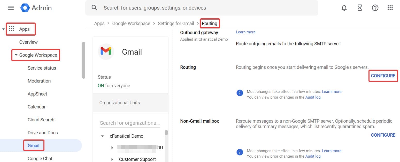 Configure to add a rule